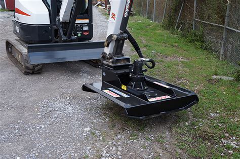 mini digger mower attachment|aftermarket attachments for mini excavator.